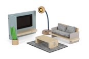 Lalki i akcesoria - Small Foot Doll House Living Room Furniture - 12633