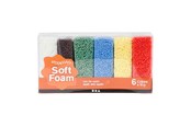 Materialy hobbystyczne - Creativ Company - Soft Foam Clay Standard Colors 6x10gr. - 78058