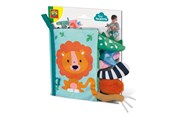 Zabawki dla niemowlat - SES Creative - Tiny Talents Sensory Soft Animal Tails Book - 13112
