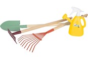 Zabawki na zewnatrz - Small Foot - Garden Tool Set with Watering Can "Tiny Garden" 4pcs. - 12663