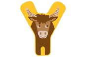 Kreatywne gry - Small Foot - Wooden Animal Children's Letter - Y - 12532