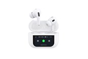 Sluchawki, zestaw sluchawkowy - Dudao U19 in-ear TWS wireless Bluetooth 5.3 headphones with LED display - white - 6976625332724