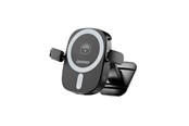 Telefon - Inne akcesoria - Dudao FW11 Car Phone Holder with 15W Inductive Charger for Air Vent/Cockpit - Black - 6976625332663