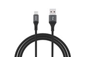 Kabel USB - Dudao L3ST USB-A - USB-C 5A Cable 1.2m Braided - Black - 6976625333035