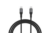 Kabel USB - Dudao L3CC USB-C - USB-C 60W 1.2m Braided Cable - Black - 6976625333059