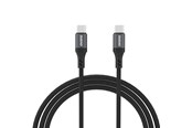 Kabel USB - Dudao L3CC USB-C - USB-C 60W 2m Braided Cable - Black - 6976625333066