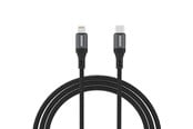 Kabel USB - Dudao  L3CL USB-C - Lightning 30W Braided Cable 1.2m - Black - 6976625333073