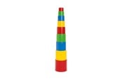 Zabawki dla niemowlat - Dantoy Play cups in net 9 pcs - 5417