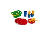 Zabawa w kuchnie  i akcesoria - Dantoy Classic dinner and basket set - 4386