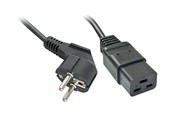 Kabel zasilający (zewnętrzny) - Lindy Schuko to C19 Mains Cable - 2m - 30344
