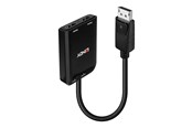 Kabel wyswietlacza - Lindy - video/audio splitter - MST hub DisplayPort - 2 ports - 38433