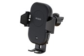 Telefon - Adapter i Ladowarka - Deltaco Wireless car charger | 15 W | automatic open and close | dual mounts | black - QI-C1001