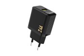 Telefon - Adapter i Ładowarka - Dudao A23 2.4A USB-A Charger - Black - 6976625333998