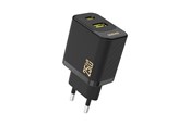 Telefon - Adapter i Ładowarka - Dudao A26T GaN 25W USB-A USB-C Charger - Black - 6976625334100
