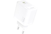 Telefon - Adapter i Ładowarka - Dudao A28 45W GaN USB-C Wall Charger - White - 6976625334247