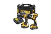 Wiertarka i srubokret elektryczny - Dewalt DCK268P2T-QW Power Screwdriver/Impact Driver - DCK268P2T-QW