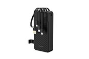 Powerbank - Dudao K11 Pro Powerbank with Built-in Cables Powerbank - Czarny - 20000 mAh - 6977196681877