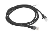 Kabel sieciowy - Lanberg patch cable - 1.5 m - black RAL 9004 - Czarny - 1m - PCU5-10CC-0150-BK