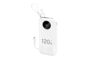 Powerbank - Dudao K13Pro 20000mAh Powerbank with Built-in Cable - White Powerbank - Biały - 20000 mAh - 6977196682348