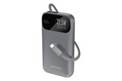 Powerbank - Dudao K31 10000 mAh 22.5W PD Powerbank with Built-in Cable - Gray Powerbank - Szary - 10000 mAh - 6977196681990