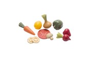 Zabawa w kuchnie i akcesoria - Dantoy Green Gadren Fruit and vegetables 10 pcs - 4742