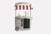 Zabawa w kuchnie  i akcesoria - Dantoy Street Food Cart wood with ccessories - 5700