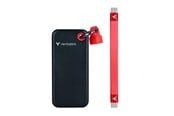 Dysk SSD - Verbatim Pocket SSD - USB 3.2 Gen 2 - Czarny / Czerwony - 32192