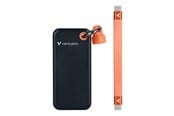 Dysk SSD - Verbatim Pocket SSD - 1TB - USB 3.2 Gen 2 - Czarny / Pomarańczowy - 32193