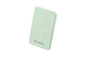 Powerbank - Verbatim Charge 'n' Go Essentials wireless power bank - magnetic - 24 pin USB-C - 20 Watt Powerbank - Zielony - 5000 mAh - 32226