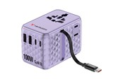 Telefon - Adapter i Ladowarka - Verbatim Charge ’n’ Travel 100W Travel Adapter w/ Cable Pur - 30193