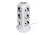 Kabel zasilajacy (zewnetrzny) - Verbatim EUPT-01 - power strip - 15-in-1 European multi plug extension - 3600 Watt - 49547