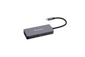 USB hub - Verbatim - docking station - USB-C - HDMI - 1GbE USB hub - 32157