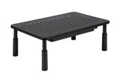 Uchwyty ścienne, uchwyty AV i meble AV - Gembird Adjustable monitor stand with drawer (rectangle) - Max 20 kg - recommended for - MS-TABLE-D-01