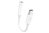 Kabel USB - Dudao audio adapter headphone adapter from USB Type C to mini jack 3.5 mm white (L16CPro white) - 6970379617335