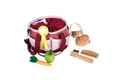 Zabawa w udawanie - Small Foot - Horse Grooming Kit with Bag Red - 12705