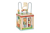 Zabawki dla niemowlat - Small Foot - Wooden Motor Skills Cube - Jungle Friends - 12765