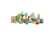 Interaktywne zabawki (Arduino itp.) - Small Foot - Wooden Building Blocks Jungle Friends - 50 pcs - 12768