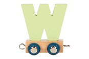 Zabawki drewniane - Small Foot - Wooden Letter Train Polar - W - 12593