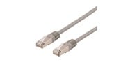 Kabel sieciowy - Deltaco STP-60AU - patch cable - 50 cm - grey - Szary - 0.5 meter - STP-60AU