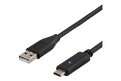 Kabel USB - Deltaco - USB-C cable - USB to 24 pin USB-C - 1 m - USBC-1004-K