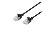 Kabel sieciowy - Deltaco patch cable - 50 cm - black - Czarny - 0.5m - UUTP-1017