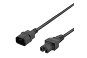 Kabel zasilajacy (zewnetrzny) - Deltaco - power extension cable - IEC 60320 C15 to IEC 60320 C14 - 50 cm - DEL-116-50