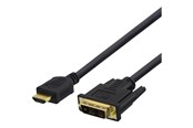 Kabel wyswietlacza - Deltaco HDMI-116D - adapter cable - HDMI / DVI - 7 m - HDMI-116D