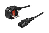 Kabel zasilający (wewnętrzny) - Deltaco DEL-109UK-10 - power cable - BS 1363 to power IEC 60320 C13 - 2 m - DEL-109UK-10