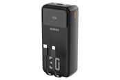 Powerbank - Dudao K15MAX PD 22.5 W Powerbank with Built-in Cables - Black Powerbank - Czarny - 30000 mAh - 6977196682478