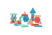 Zabawki dla niemowlat - BS Toys Wooden Building Blocks - 38pcs. - GA521