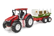 Samochody i pojazdy - Bruder ROADMAX Tractor with Forestry trailer and 3 trunks - BR3453