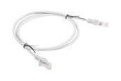 Kabel sieciowy - Lanberg patch cable - 1 m - grey RAL 7035 - Szary - 1m - PCU5-10CC-0100-S