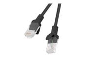 Kabel sieciowy - Lanberg patch cable - 10 m - black RAL 9004 - Czarny - 10m - PCU6-10CC-1000-BK