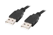 Kabel USB - Lanberg - USB cable - USB to USB - 1 m - CA-USBA-20CU-0010-BK